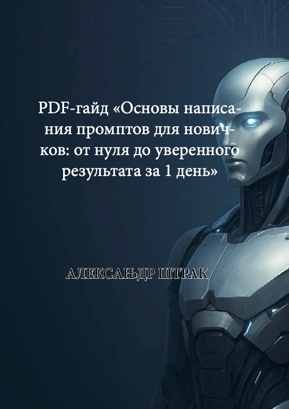 PDF-гайд «Основы написания промптов для новичков: от нуля до уверенного результата за 1 день»