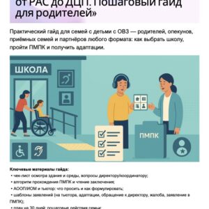 «Выбор школы для ребёнка с ОВЗ: от РАС до ДЦП. Пошаговый гайд для родителей» Практический гайд